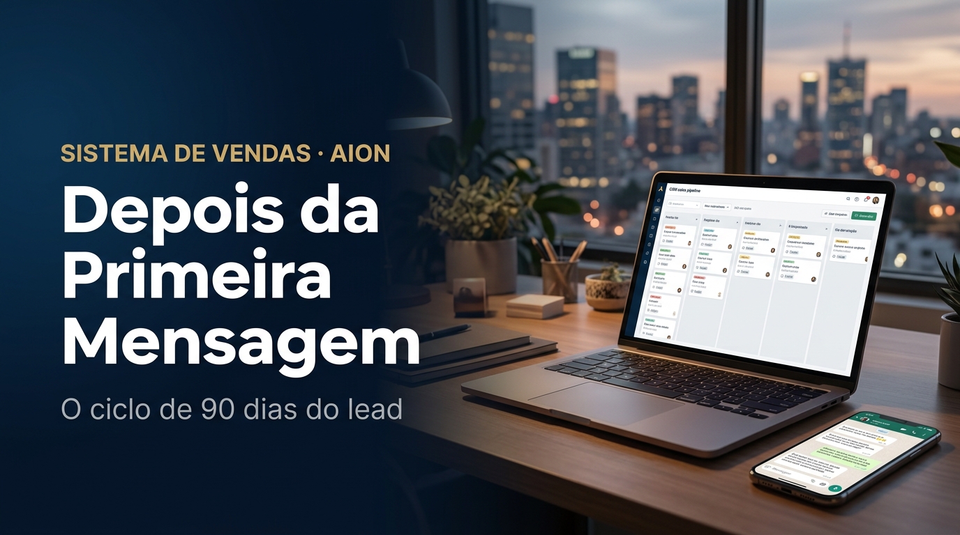Capa do post: O que acontece com o lead da sua imobiliária depois da primeira mensagem