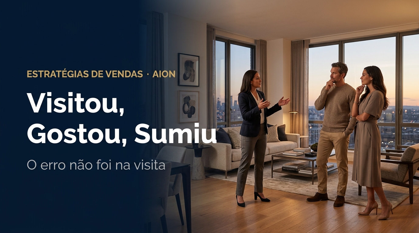 Capa do post: O cliente visitou, gostou, sumiu. O erro não foi na visita